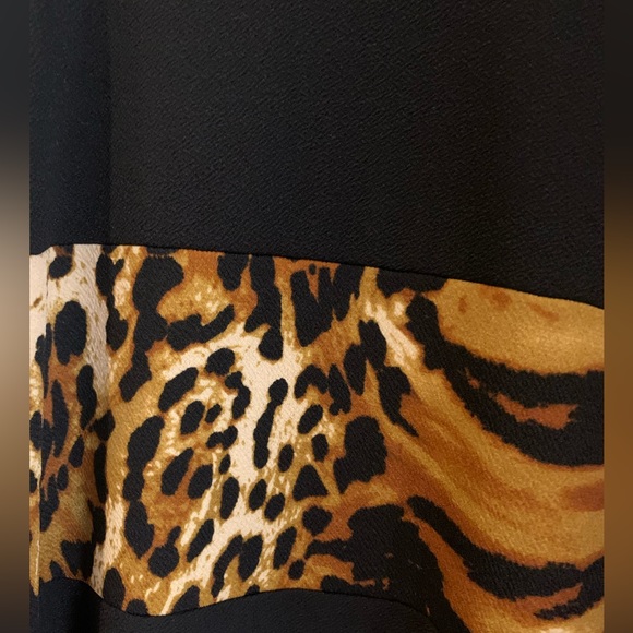 Black Animal Print Dress - Picture 2 of 4